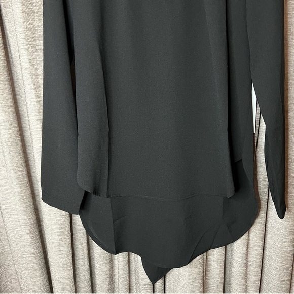 NWT Hyfve Black Long Sleeve Ruffle Back Tunic Blouse Size Medium - Picture 8 of 16